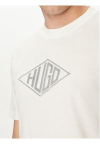 Hugo - HUGO T-Shirt Dalendi 50534934 Écru Regular Fit. Materiał: bawełna #2