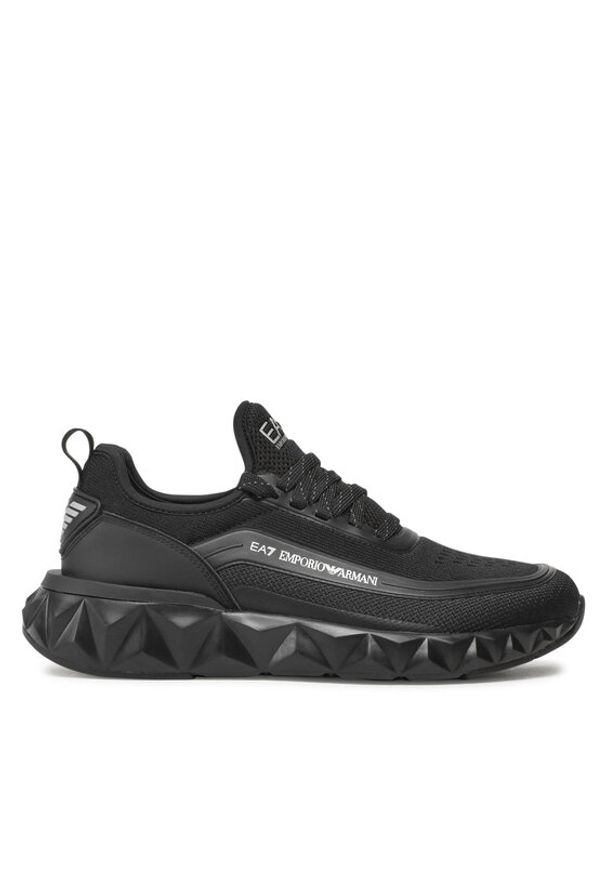 EA7 Emporio Armani Sneakersy X8X106 XK262 N763 Czarny. Kolor: czarny. Materiał: materiał