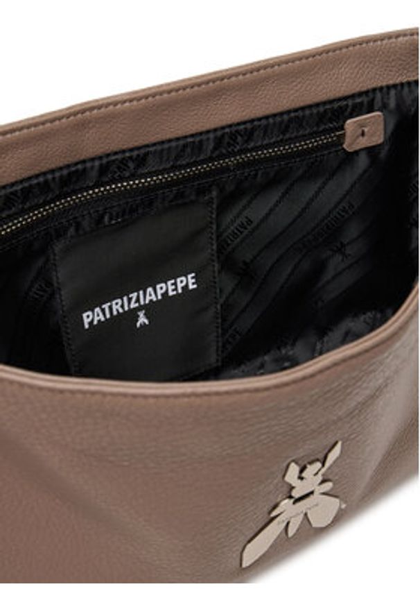 Patrizia Pepe Torebka 8B0279/L165-B744 Brązowy. Kolor: brązowy. Materiał: skórzane