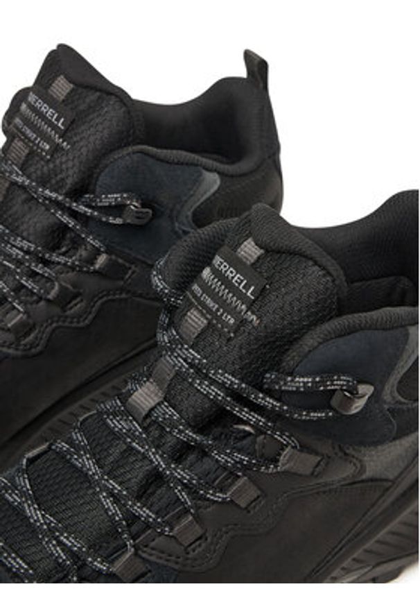 Merrell Trekkingi Speed Strike 2 Leather Mid Waterproof J038071 Czarny. Kolor: czarny. Materiał: nubuk, skóra. Sport: turystyka piesza