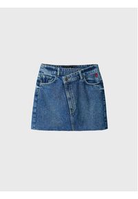 Desigual Spódnica jeansowa Sol 22WWFD02 Niebieski Regular Fit. Kolor: niebieski. Materiał: jeans, bawełna