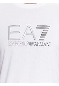EA7 Emporio Armani T-Shirt 6RPT71 PJM9Z 1100 Biały Regular Fit. Kolor: biały. Materiał: bawełna
