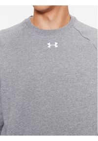 Under Armour Bluza Ua Rival Fleece Crew 1379755 Szary Loose Fit. Kolor: szary. Materiał: bawełna #2
