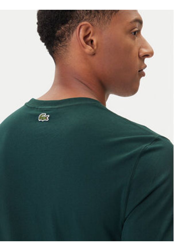 Lacoste T-Shirt TH5634 Zielony Regular Fit. Kolor: zielony. Materiał: bawełna