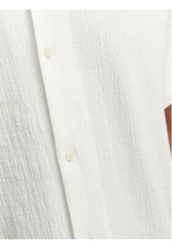 Jack & Jones Koszula Luke 12255781 Biały Relaxed Fit. Kolor: biały. Materiał: bawełna