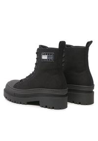 TOMMY HILFIGER - Tommy Hilfiger Trzewiki Tjw Foxing Canvas EN0EN02216 Czarny. Kolor: czarny. Materiał: materiał #5