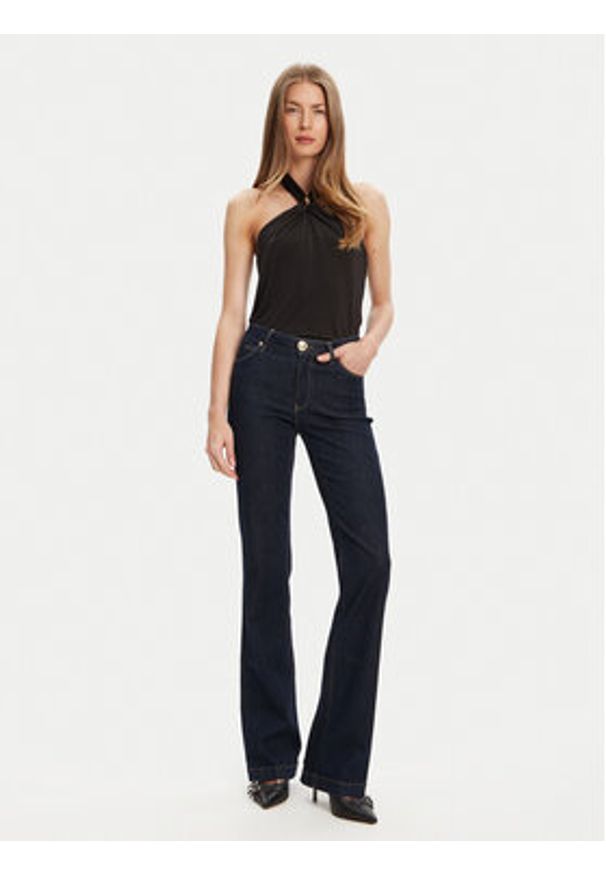 Marciano Guess Top 5YGP04 6259A Czarny Slim Fit. Kolor: czarny. Materiał: syntetyk