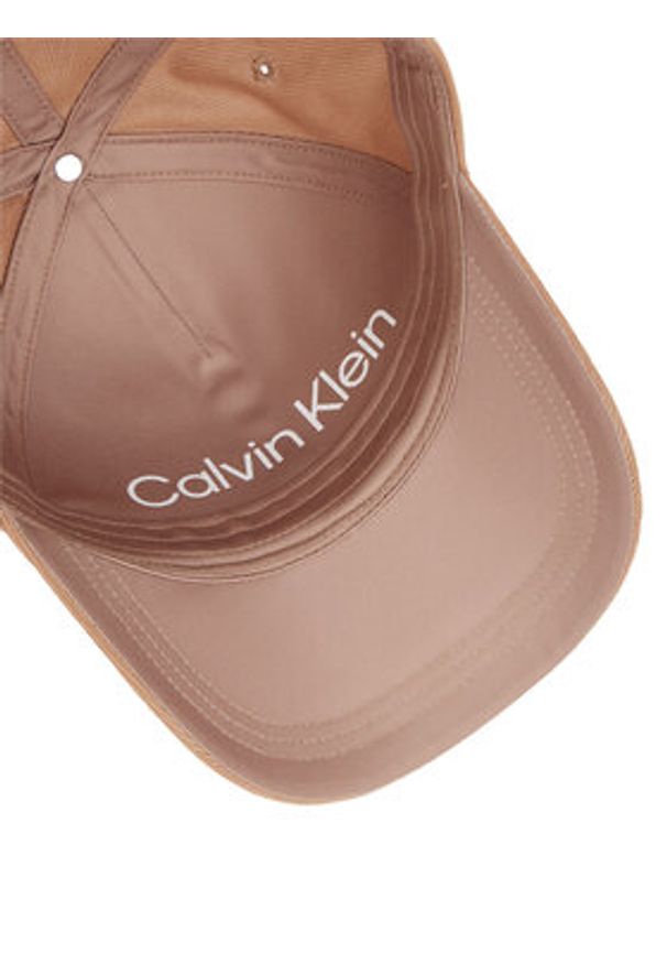 Calvin Klein Czapka z daszkiem Corduroy Cotton Cap K60K612894 Brązowy. Kolor: brązowy. Materiał: materiał, poliester
