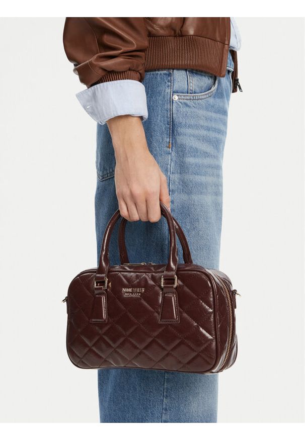 Nine West Torebka CEO-STACY-LA374-4067 Brązowy. Kolor: brązowy