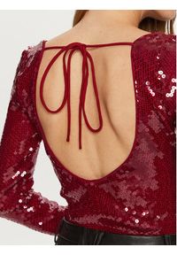 BARDOT - Bardot Body Verona 59471TB Czerwony Slim Fit. Kolor: czerwony. Materiał: syntetyk #6