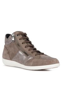 Geox Sneakersy D Myria D3668B 022TC C6692 Szary. Kolor: szary. Materiał: skóra #4