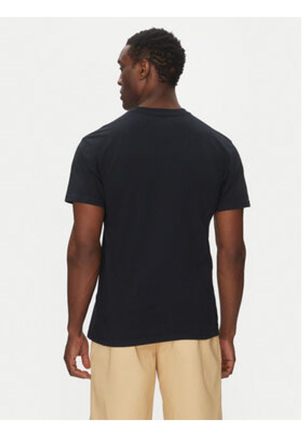 Quiksilver T-Shirt EQYZT08035 Czarny Regular Fit. Kolor: czarny. Materiał: bawełna
