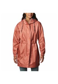 columbia - Płaszcz Przeciwdeszczowy Damski Columbia Splash Side Jacket. Kolor: pomarańczowy