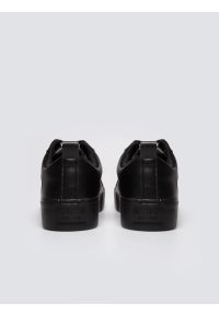 Big-Star - Trampki damskie ze skóry ekologicznej czarne RR274316 906. Okazja: na co dzień. Nosek buta: okrągły. Kolor: czarny. Materiał: skóra ekologiczna. Styl: casual, elegancki, sportowy, klasyczny #3