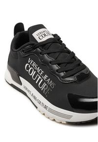 Versace Jeans Couture Sneakersy 77VA3SA9 ZS904 Czarny. Kolor: czarny. Materiał: materiał