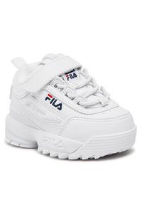 Fila Sneakersy Disruptor E Infants 1011298.1FG Biały. Kolor: biały. Materiał: skóra #3