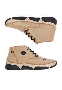 Rieker Trzewiki 45902-60 Beżowy. Kolor: beżowy. Materiał: materiał #5