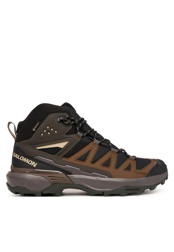 salomon - Salomon Trekkingi X Ultra 360 Mid GTX L45473200 Czarny. Kolor: czarny. Materiał: skóra. Sport: turystyka piesza