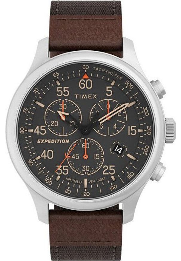 Timex - ZEGAREK MĘSKI TIMEX Expedition Field Chronograph 43mm TW4B26800 + BOX
