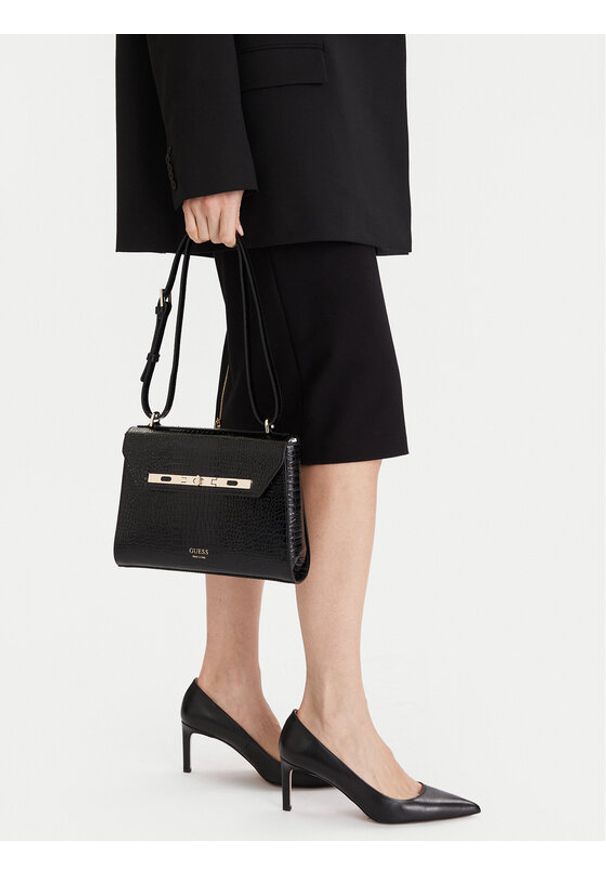 Guess Torebka HWAMPC L5476 Czarny. Kolor: czarny. Materiał: skórzane