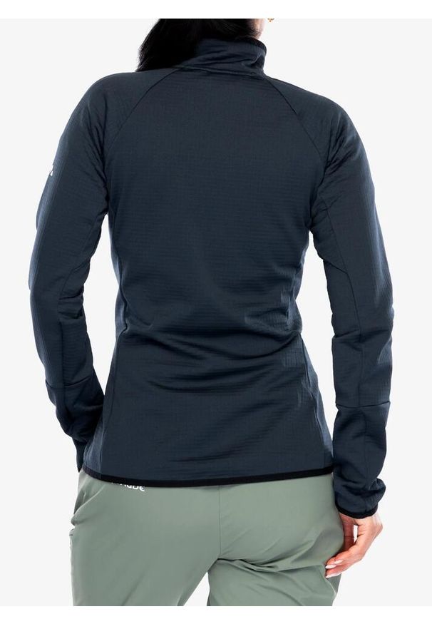 Polar turystyczny damski Vaude Monviso Fleece FZ Jacket II. Kolor: czarny. Materiał: polar