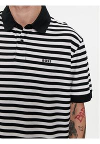 BOSS - Boss Polo Palesstripe 50513604 Czarny Regular Fit. Typ kołnierza: polo. Kolor: czarny. Materiał: bawełna #5