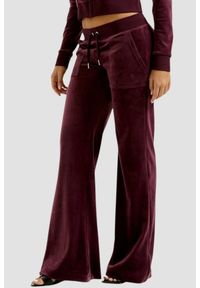 Juicy Couture - JUICY COUTURE Śliwkowe spodnie dresowe damskie Layla Low Rise, Rozmiar XS. Stan: obniżony. Kolor: fioletowy. Materiał: dresówka #3