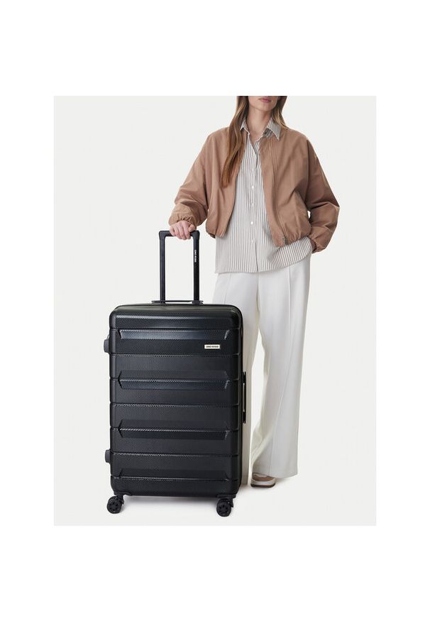 Gino Rossi - Walizka duża GINO ROSSI. Kolor: czarny