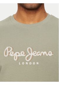 Pepe Jeans Bluza Saul PM582702 Zielony Regular Fit. Kolor: zielony. Materiał: bawełna #3