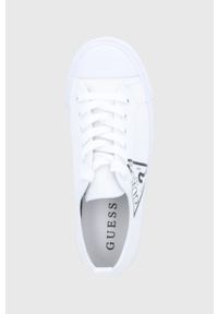 Guess Tenisówki damskie kolor biały. Nosek buta: okrągły. Zapięcie: sznurówki. Kolor: biały. Materiał: guma #3