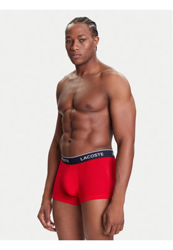 Lacoste Komplet 3 par bokserek 5H1300 Kolorowy. Materiał: bawełna. Wzór: kolorowy