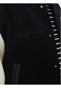 TOMMY HILFIGER - Tommy Hilfiger Kurtka przejściowa Leather Varsity Jacket MW0MW39248 Granatowy Regular Fit. Kolor: niebieski. Materiał: syntetyk #4