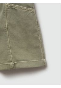 mango - Mango Szorty jeansowe Delia 77050277 Khaki Regular Fit. Kolor: brązowy. Materiał: bawełna #7