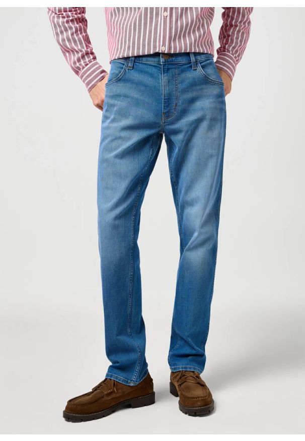 Wrangler - MESKIE SPODNIE WRANGLER GREENSBORO MOSAIC 112362335