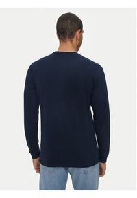 Tommy Jeans Longsleeve Linear DM0DM18551 Granatowy Slim Fit. Kolor: niebieski. Materiał: bawełna. Długość rękawa: długi rękaw #2