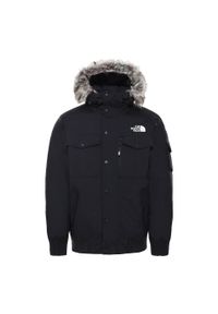 Kurtka turystyczna męska The North Face M Recycled Gotham Jacket. Kolor: czarny. Sport: turystyka piesza
