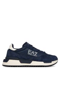 EA7 Emporio Armani Sneakersy 7X000380 AF19175 MZ157 Granatowy. Kolor: niebieski. Materiał: skóra #1