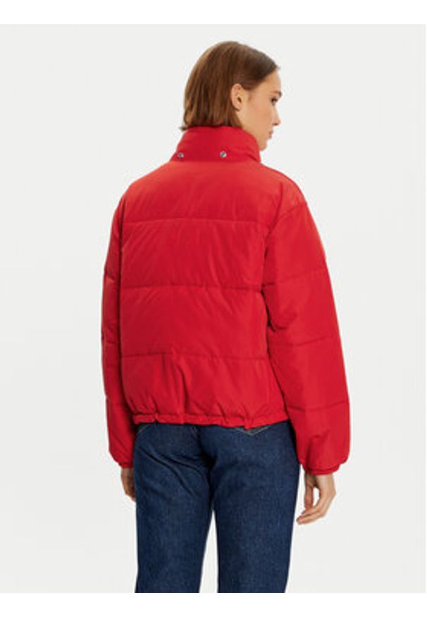 Lee Kurtka puchowa 112355190 Czerwony Relaxed Fit. Kolor: czerwony. Materiał: syntetyk