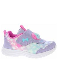 skechers - Buty do chodzenia niemowlęce Skechers Slights Glimmer Kicks Skech Pets. Zapięcie: rzepy. Kolor: niebieski, wielokolorowy, fioletowy. Materiał: materiał. Szerokość cholewki: normalna. Model: Skechers Sport. Sport: turystyka piesza