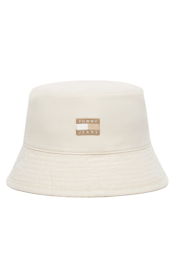 Tommy Jeans Kapelusz Heritage Bucket AW0AW17581 Beżowy. Kolor: beżowy. Materiał: bawełna
