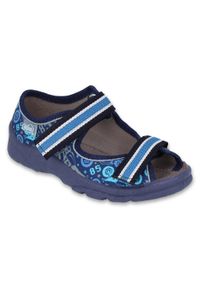 Befado obuwie dziecięce 969X159 niebieskie. Kolor: niebieski. Materiał: tkanina, bawełna #7