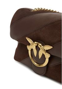 Pinko - PINKO Torebka Love Puff Mini Cl AI 25-26 PLTT 100039 A2JY Brązowy. Kolor: brązowy. Materiał: skórzane, zamszowe #9
