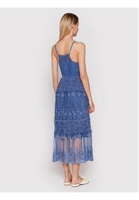 Iconique Sukienka letnia Clotilde IC22 058 Niebieski Regular Fit. Kolor: niebieski. Materiał: bawełna. Sezon: lato #2
