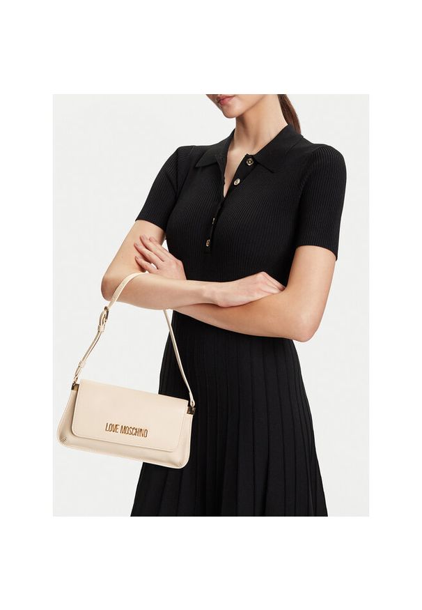 Love Moschino - Torebka LOVE MOSCHINO. Kolor: beżowy