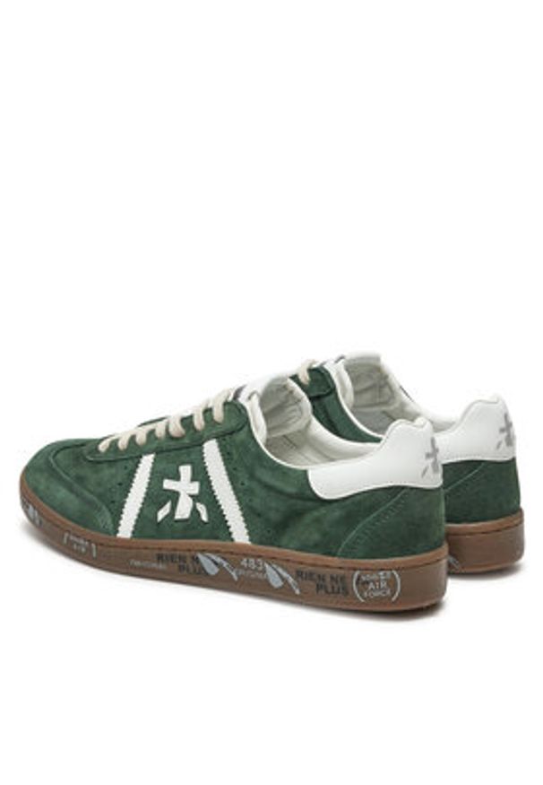 Premiata Sneakersy Bonnie 6902 Zielony. Kolor: zielony. Materiał: skóra, zamsz