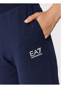 EA7 Emporio Armani Spodnie dresowe 8NTP85 TJCQZ 1554 Granatowy Regular Fit. Kolor: niebieski. Materiał: bawełna #4