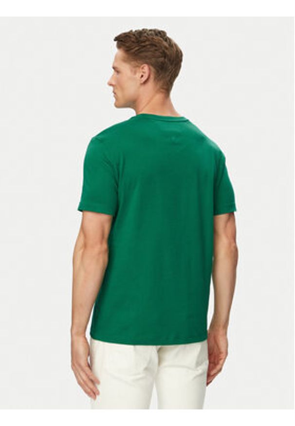 TOMMY HILFIGER - Tommy Hilfiger T-Shirt Ess Seasonal MW0MW39995 Zielony Regular Fit. Kolor: zielony. Materiał: bawełna