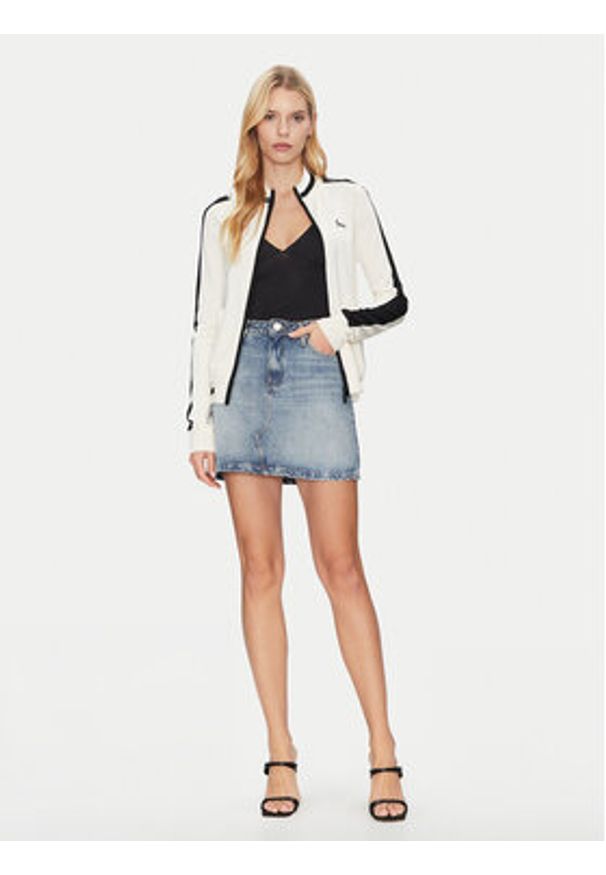 Guess Bluza V5GQ01 Z3D60 Beżowy Regular Fit. Kolor: beżowy. Materiał: wiskoza
