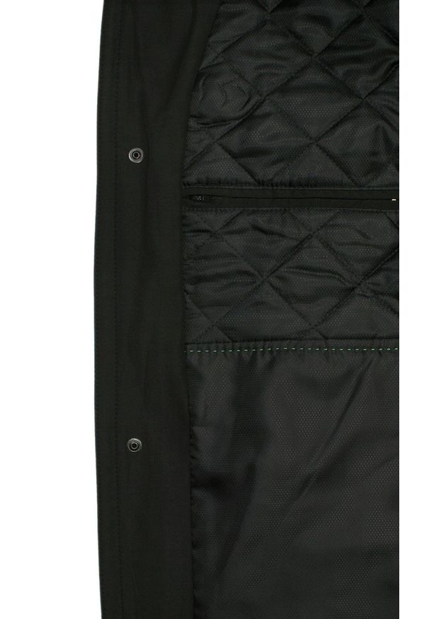 Zanardi Trade - Elegancka, Dłuższa Kurtka Męska, Czarna z Podszewką. Typ kołnierza: kołnierzyk stójkowy. Kolor: czarny. Materiał: tkanina, poliester. Długość: długie. Sezon: zima, lato. Styl: elegancki