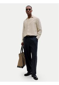 Jack & Jones Koszula Lawrence 12293563 Beżowy jasny Regular Fit. Kolor: beżowy. Materiał: len #7